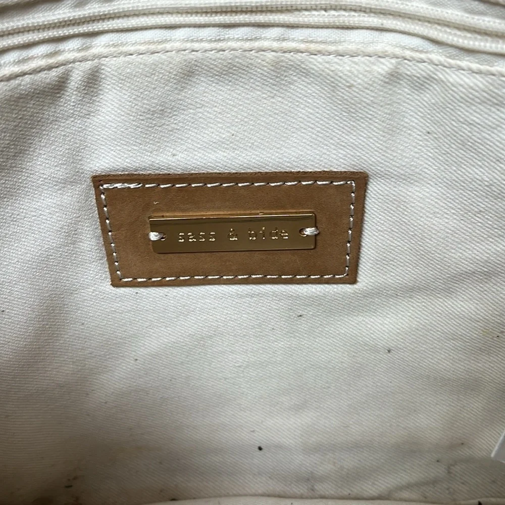 SASS & BIDE the back seat beaded clutch